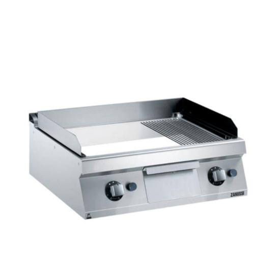 Zanussi 80 cm Düz ve Oluklu Krom Pleyt Izgara Gazlı 80x70x25 cm 372041