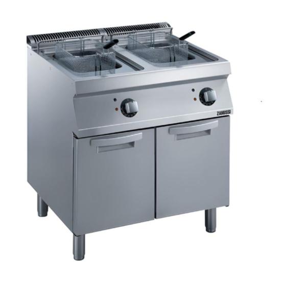 Zanussi Dolaplı 15+15 Litre Endüstriyel Fritöz Elektrikli 80x70x85 cm 372082