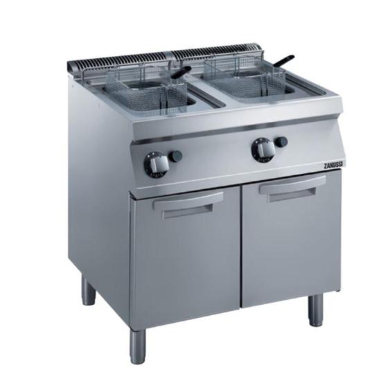 Zanussi Dolaplı 7+7 Litre Endüstriyel Fritöz Gazlı 80x70x85 cm 372069