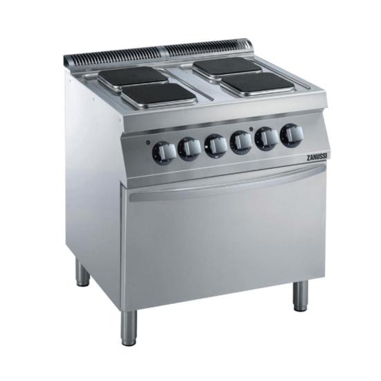 Zanussi Kare Plate Kuzine Ocak Elektrikli Dörtlü 80x70x85 cm 372018