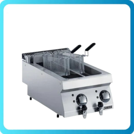 Zanussi Tahliye Vanalı 5+5 Litre Endüstriyel Fritöz Elektrikli 40x70x25 cm 372074