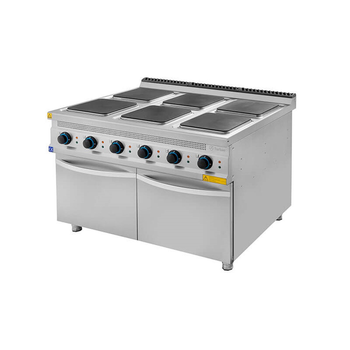 Turhan Çelik 6 lı Elektrikli Ocak Alt Dolaplı 120x93x85 cm TC.9OCE120
