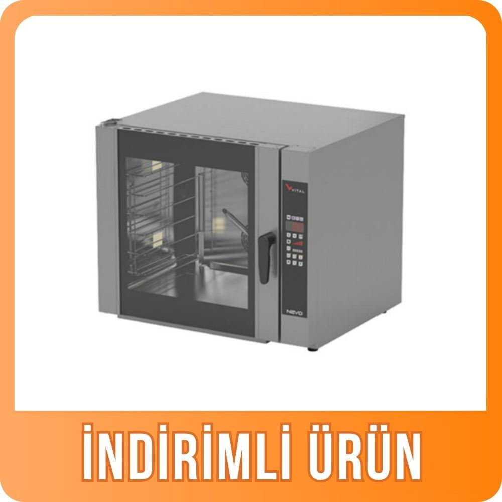 Vital 6 Tepsili Konveksiyonlu Patisserie Fırın Dijital Elektrikli 40x60 NEVO-06E