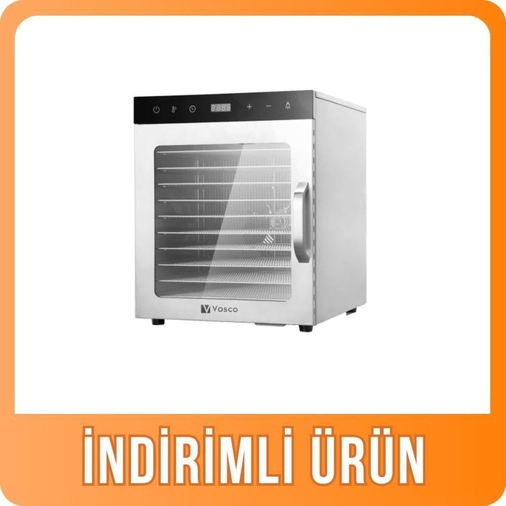 Vosco 10 Tepsili Pro Meyve Ve Sebze Kurutma Makinesi VSS-10H