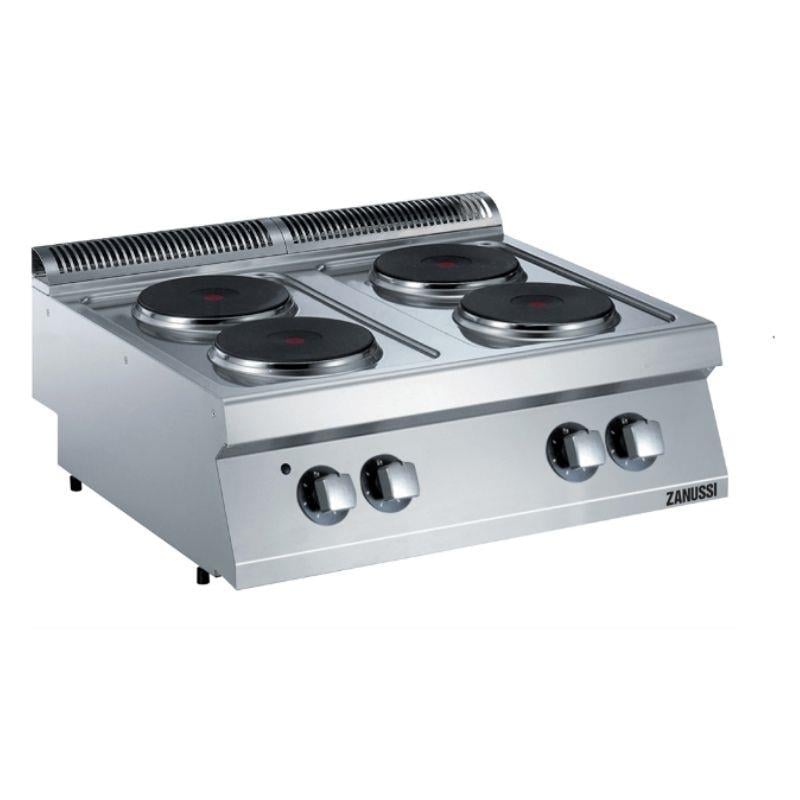 Zanussi 4’lü Yuvarlak Pleyt Set Üstü Ocak 80x70x25 cm Elektrikli 372015
