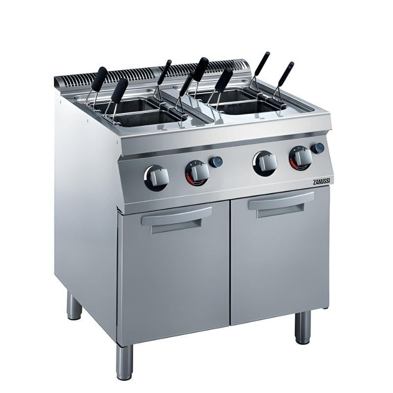 Zanussi Dolaplı 4 Sepetli 24,5+24,5 Litre Makarna Haşlam Makinesi Gazlı 80x70x85cm 372091