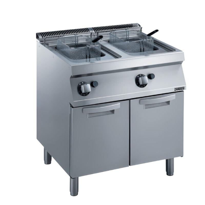 Zanussi Dolaplı 7+7 Litre Endüstriyel Fritöz Gazlı 80x70x85 cm 372069