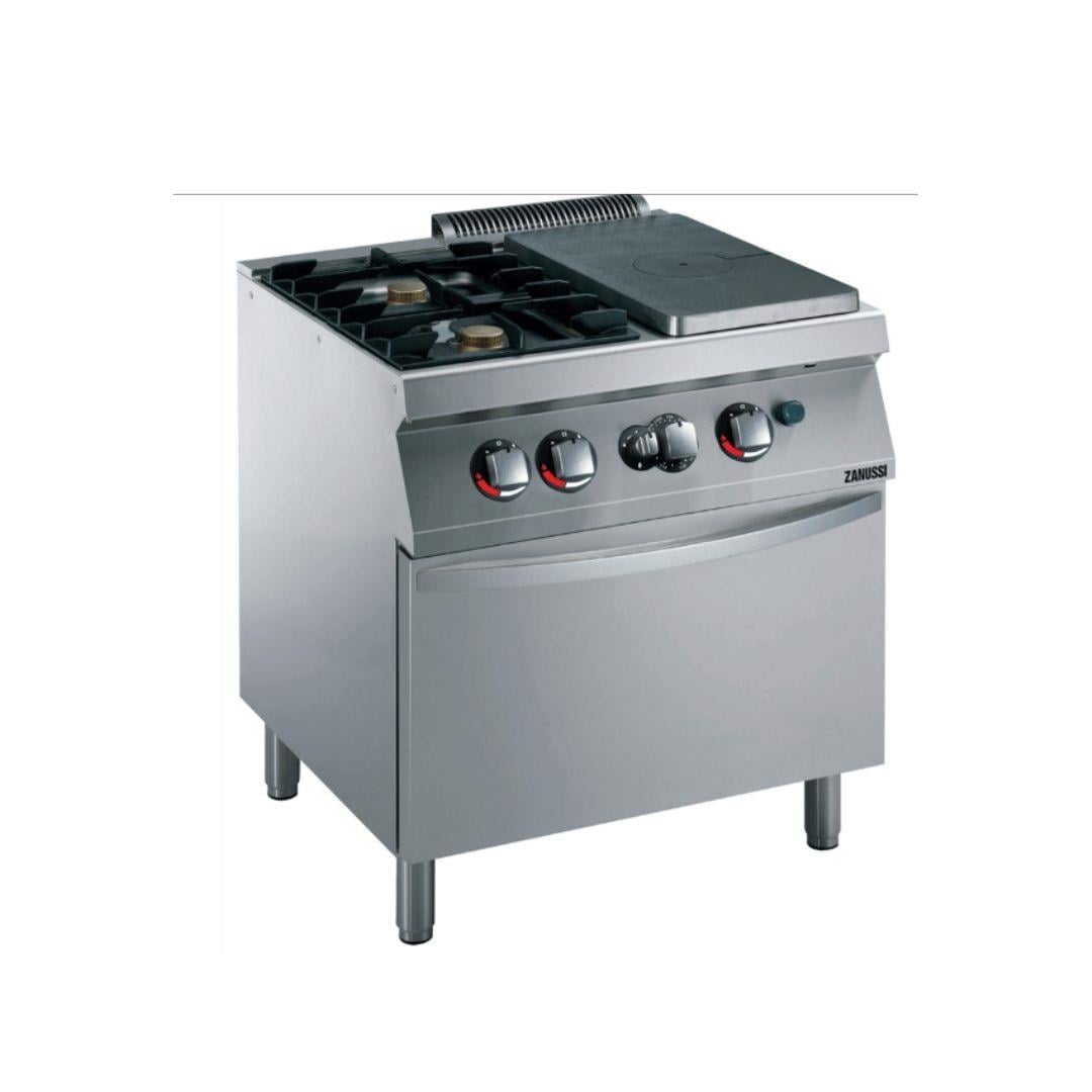 Zanussi Gazlı 2 Açık Ateş + 1/2 Kapalı Ateşli Kuzine Ocak 80x70x85 cm 372009