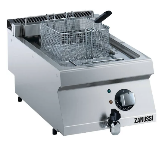 Zanussi Tahliye Vanalı 12 Litre Endüstriyel Fritöz Elektrikli 40x70x25 cm 372079